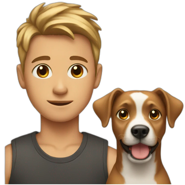 Boy with dog ears  emoji