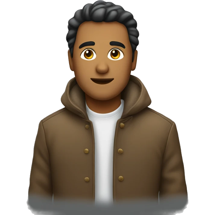 signore che si mette il cappotto  emoji