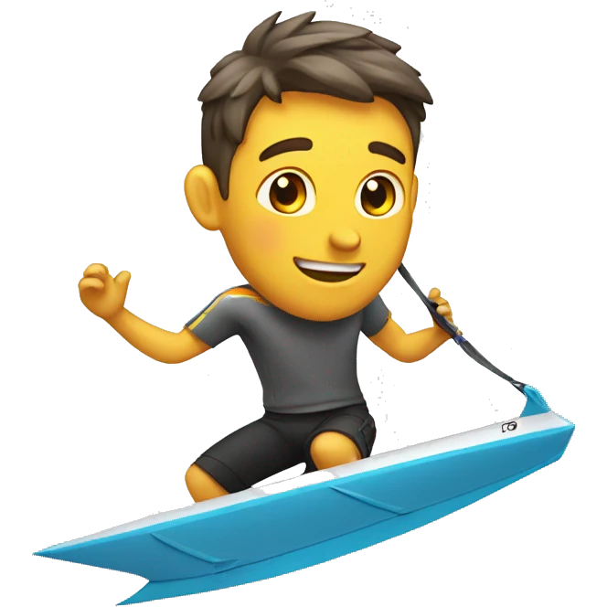 Wingfoiling guy emoji