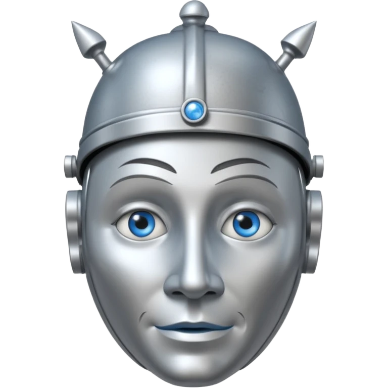 The Tin Man from the Wizard of Oz with blue eyes emoji