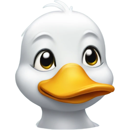 Duck with Watery Eyes emoji