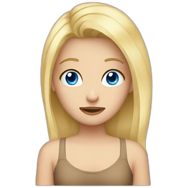 girl with blond hair and blue eyes facepalm emoji