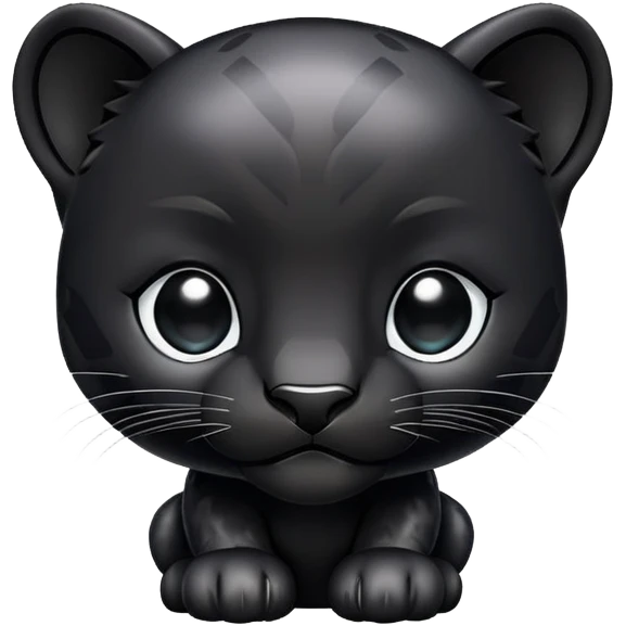 Black panther cub emoji