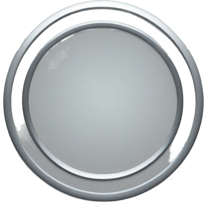 Silver Circle loop emoji