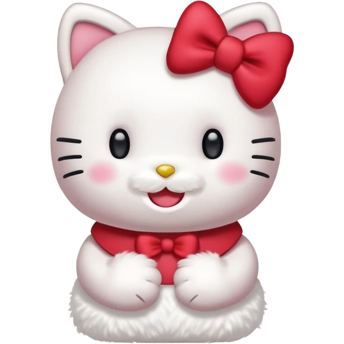 Hello Kitty laughing very hard 😂 with full body  emoji