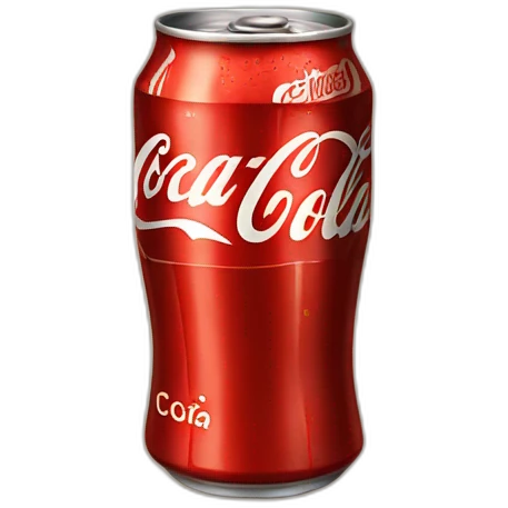 Chat buvant du coca cola emoji