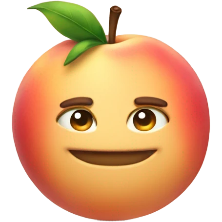 smirking peach  emoji