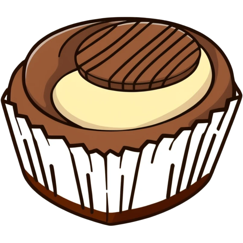 Dark chocolate  emoji