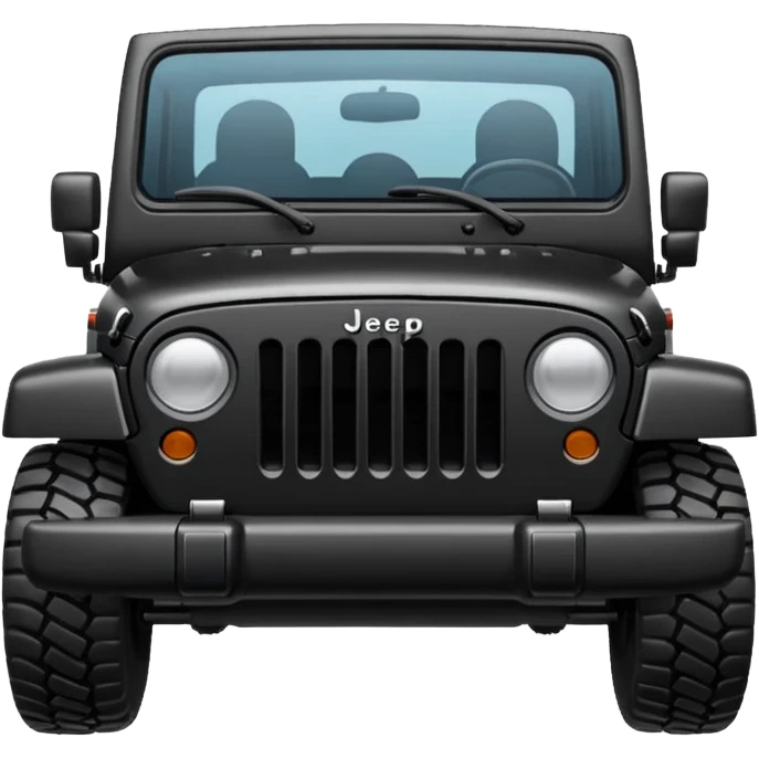 Black Jeep emoji