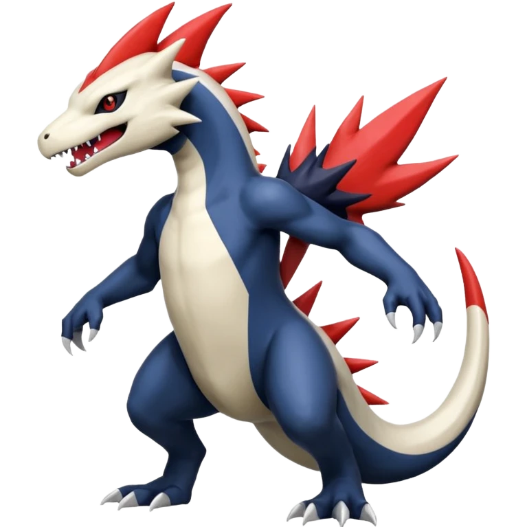 Salandit-Garchomp-Absol-Zangoose-Fusion (full body) emoji