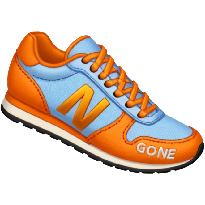 An embroidered patch showing the words "GO ONE MORE" and an orange runner's shoe emoji