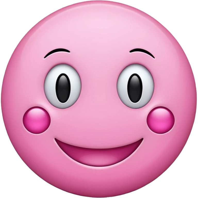 Pink smiley face emoji