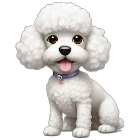 french poodle puffy emoji