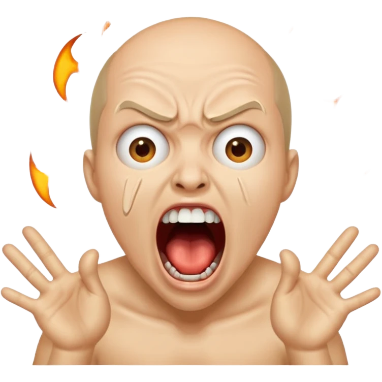 Chiche screaming emoji