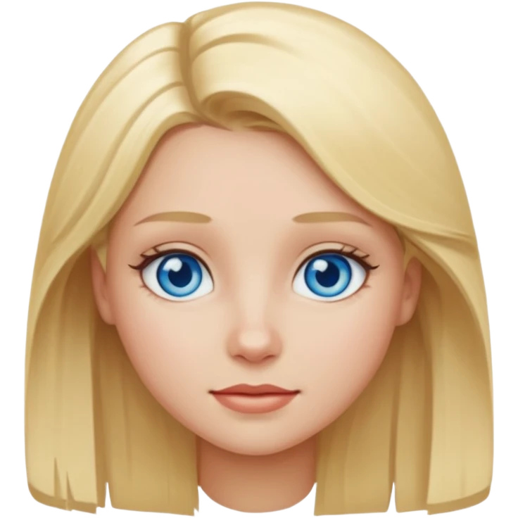 Девочка блондинка emoji