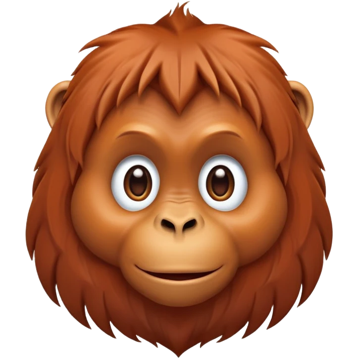 cinematic-cute-orangutan-portrait-emoji,-head-tilted-playfully-and-inquisitively,-with-a-gentle,-expressive-face-accented-by-soft,-flowing-fur-and-round,-sparkling-eyes-brimming-with-warmth,-simplified-yet-irresistibly-adorable-features emoji