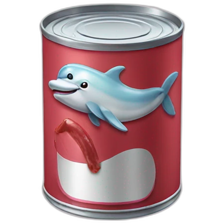 Can of Dolphin meat emoji