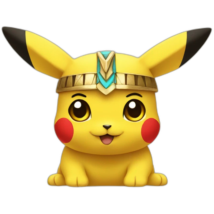 Egyptian style Pikachu emoji