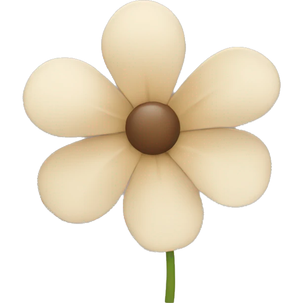 Beige flower emoji