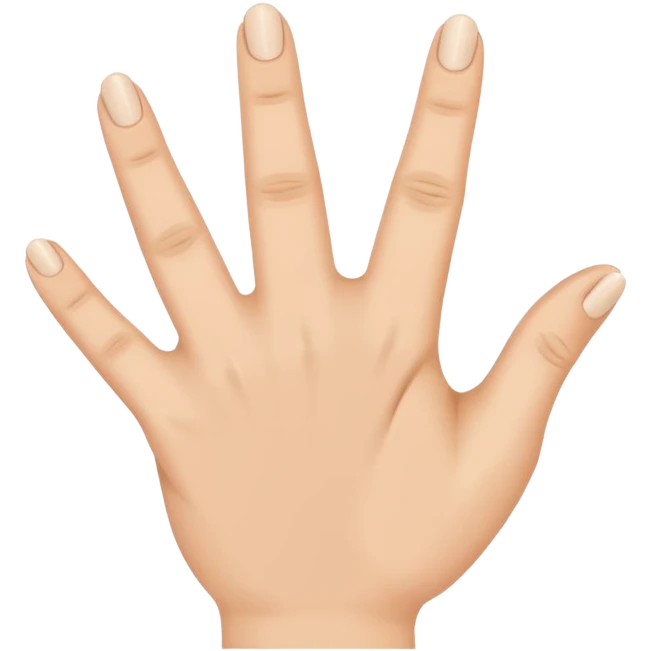 The number seven is signed by extending all fingers and touching the tip of the thumb to the tip of the ring finger.  emoji