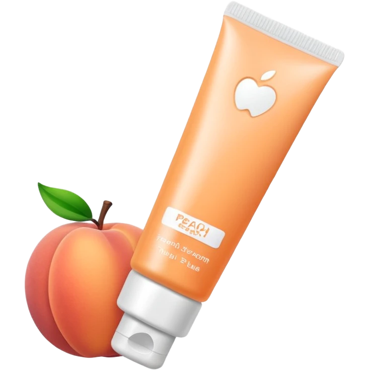 peach skincare tube emoji