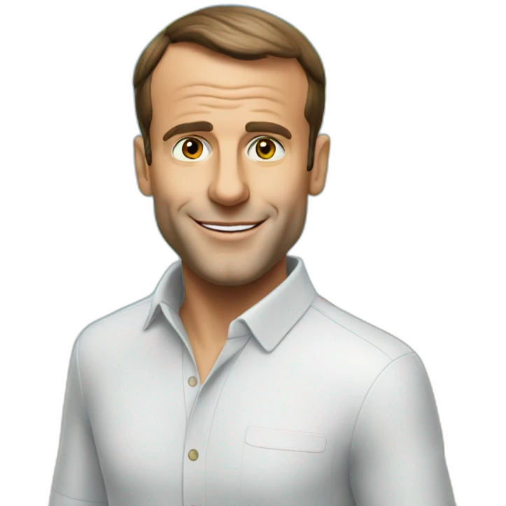 macron en vacance emoji