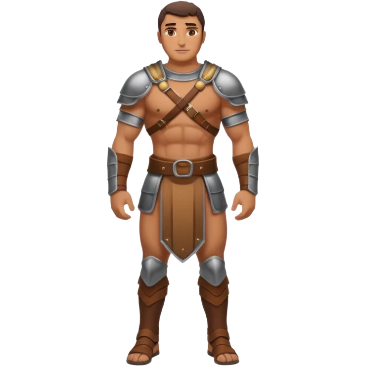 rey fuerte y poderoso de la epoca púnica, foto del cuerpo entero emoji