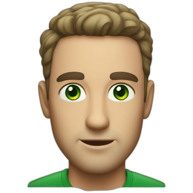 nice man with green eyes emoji