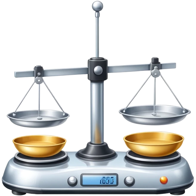 A beam balance emoji