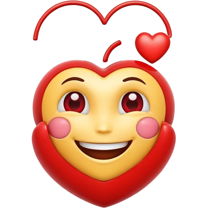 heart with a smiling face emoji