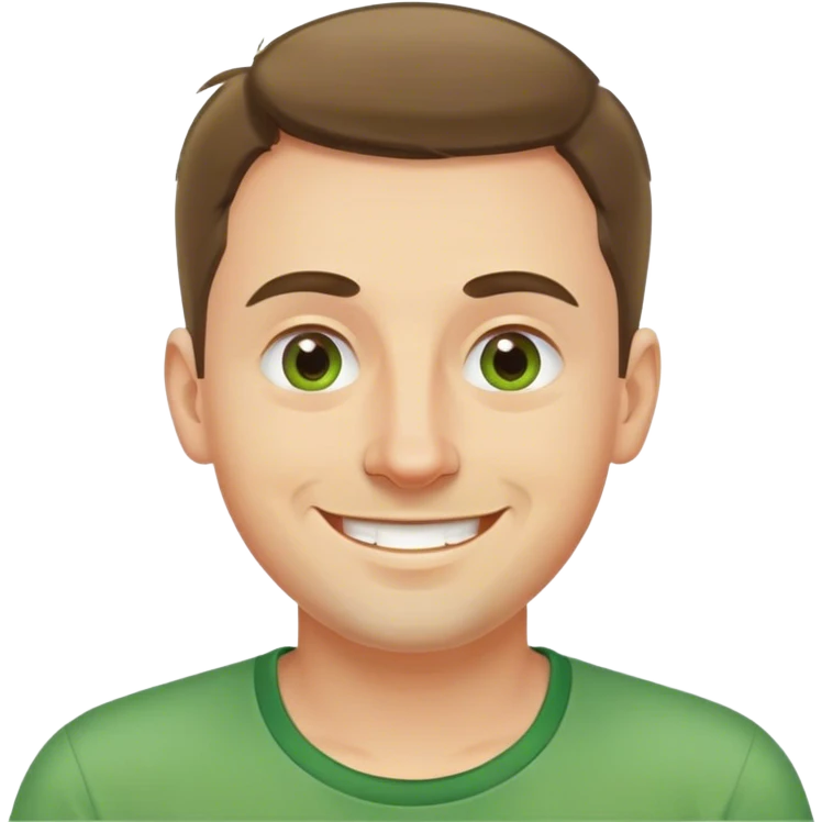 polish man in green shirt happy emoji