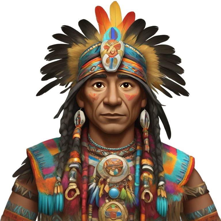 Aztec full body priest  emoji