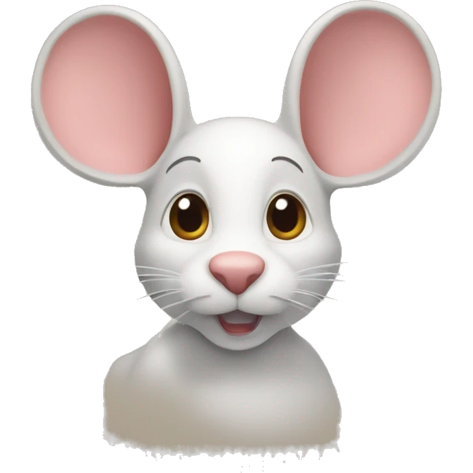 Main manche avec le mouse replié dans le premier doigt replié dans la emoji