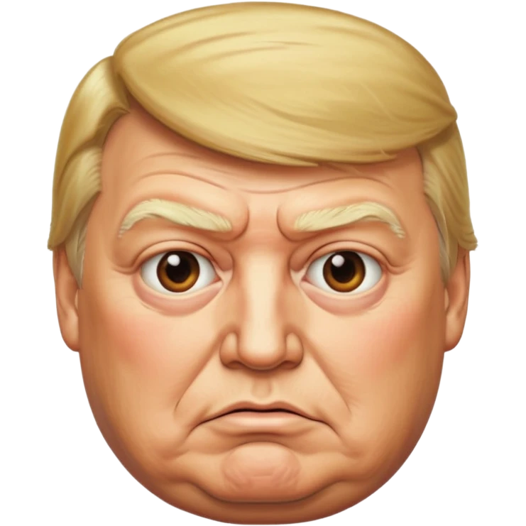 MAKE IT MUCH MORE REALISTIC, ESPECIALLY IN THE DONALD TRUMP FACE AND HAIR, MUCH MORE ELDERLY, AND MUCH MORE OBESE, TO REFLECT HIS REALITY emoji