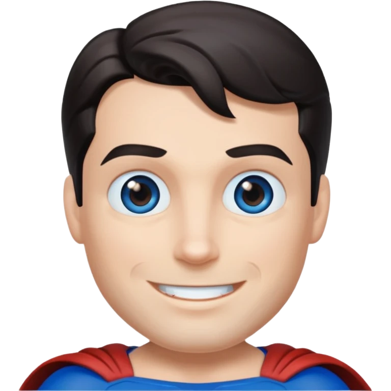 superman face with blue eyes emoji