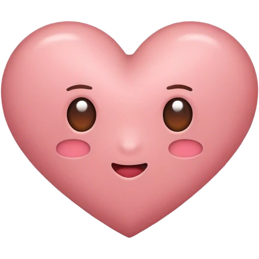 Dusty rosy brown heart emoji