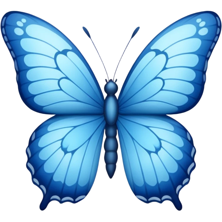 blue butterfly emoji