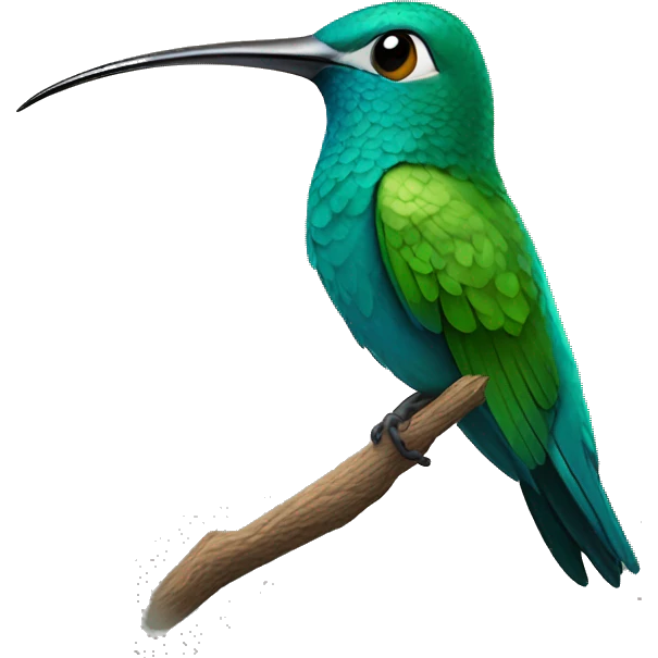 Colibrí tem de se mover de um lado ao ououtououtro emoji