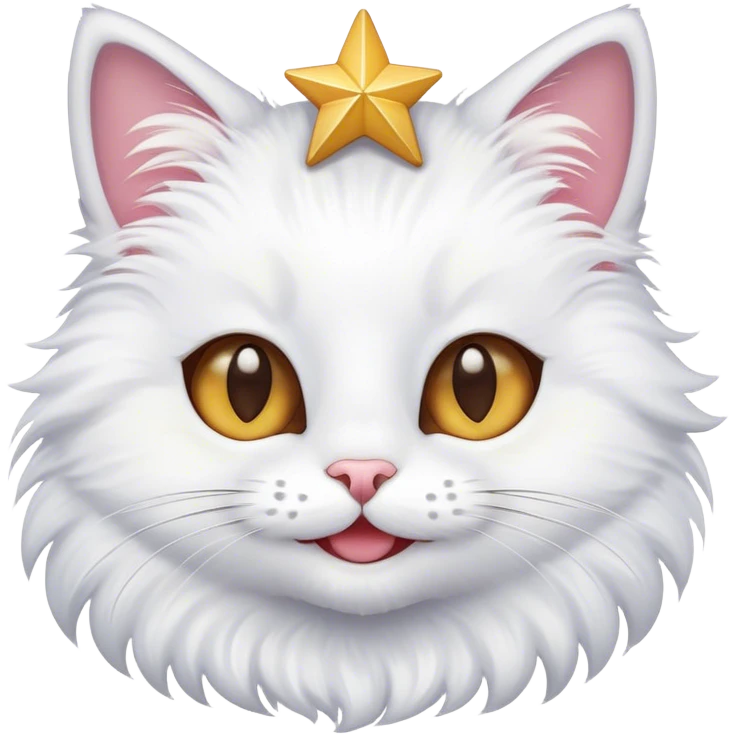 Cat smiling with star eyes emoji