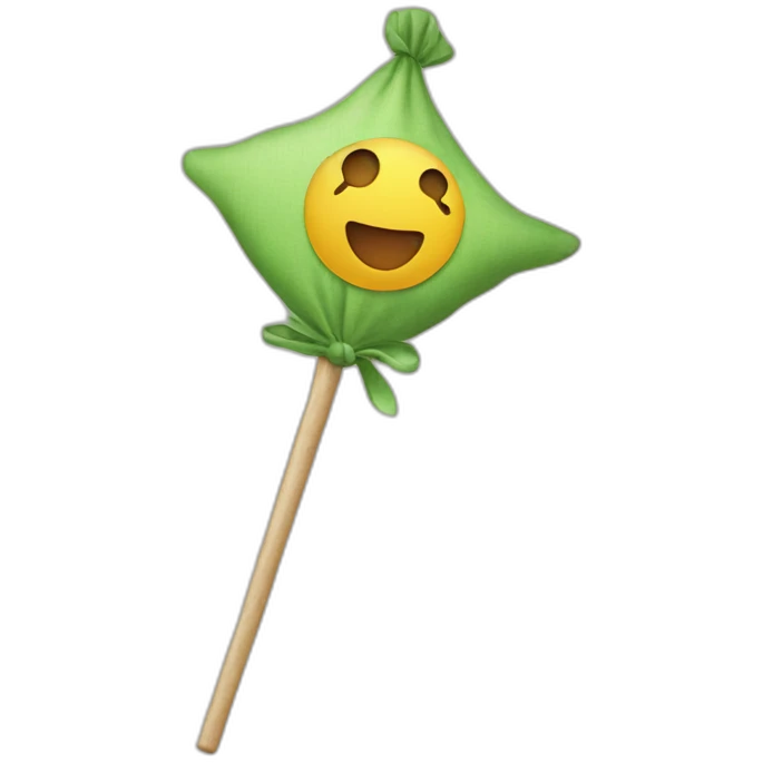 Rag on a stick emoji