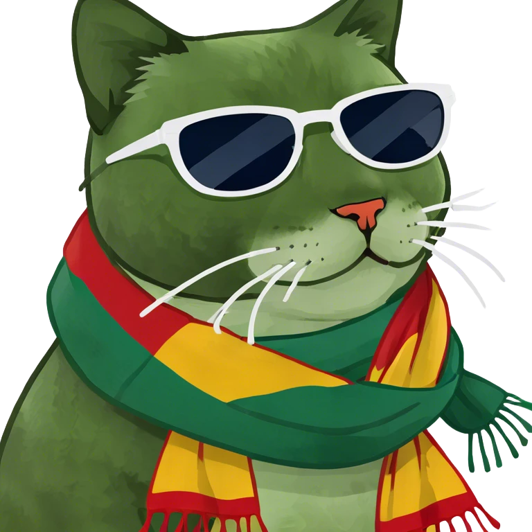 Cat with sunglasses emoji