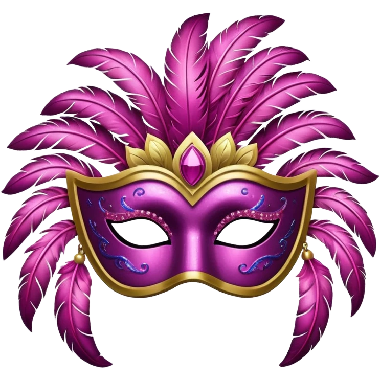 karnaval maskesi pembe emoji