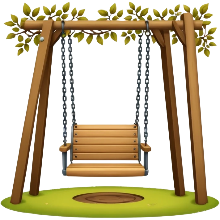 Swing in public park emoji