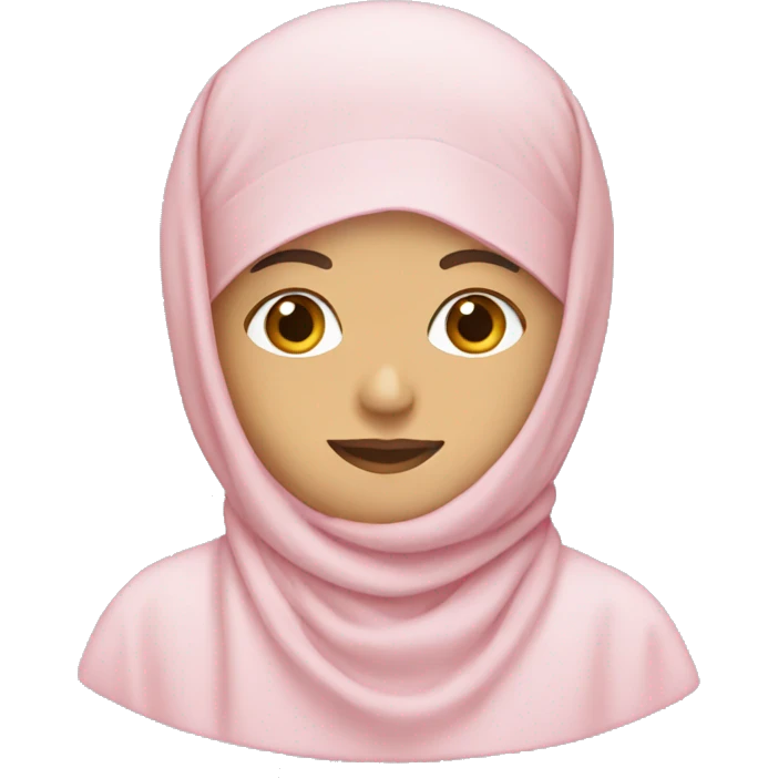Light pink Islamic clothes  emoji