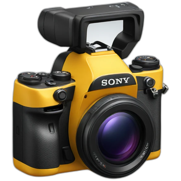 sony camera with big lens emoji