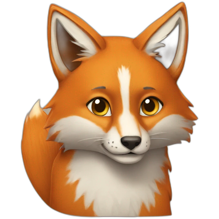 Renard et un chat emoji