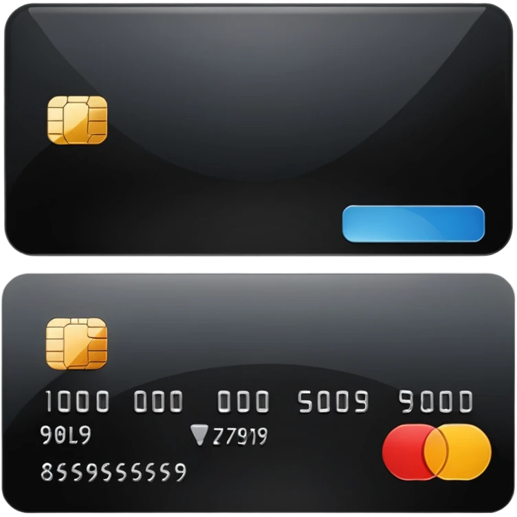 black credit card, no text emoji