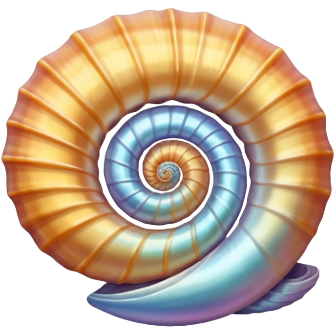 Scientific artistic pic of a 🐚  emoji
