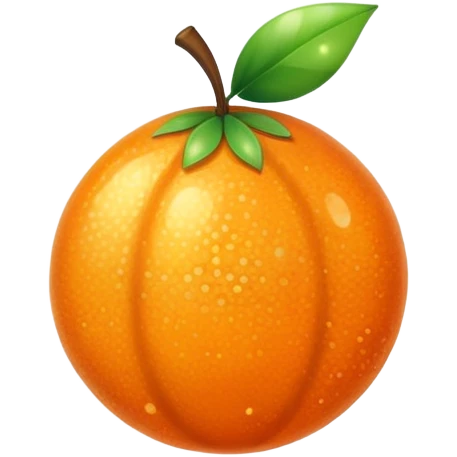 sparkly orange fruit emoji