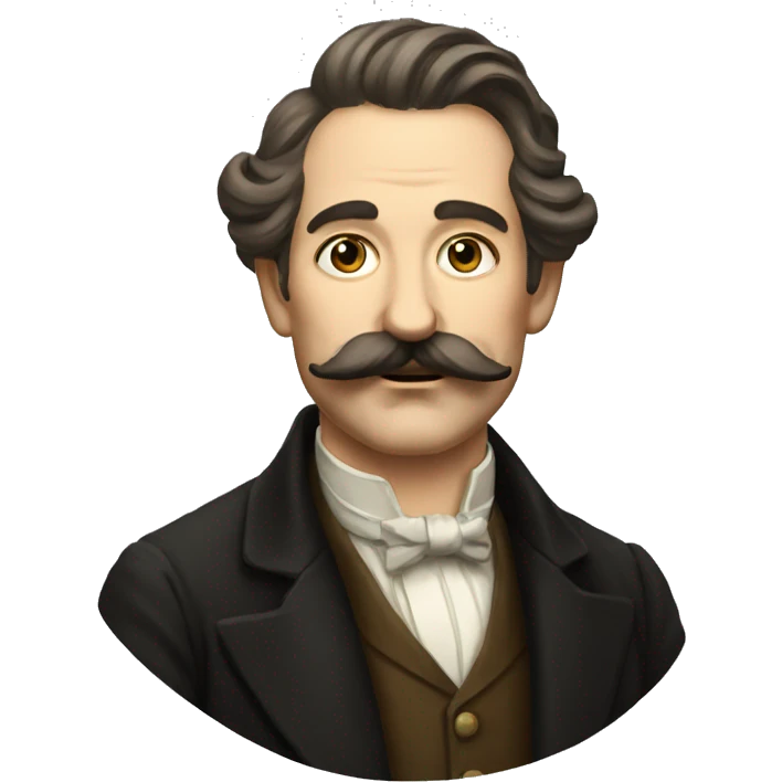 Austrian painter with a mustache emoji